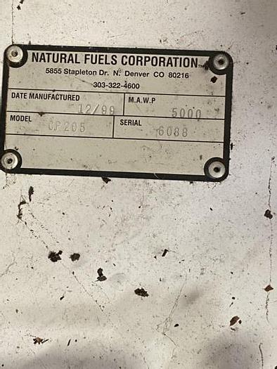 Used Natural Fuels Corporation CNG Sequential Fuel Panels 3 available model CP205
