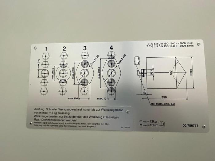 Used 2008 Heller H2000 Horizontal Machining Center
