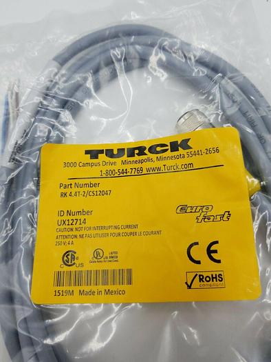 Turck Molded Cordset RK 4.4T-2 / CS12047