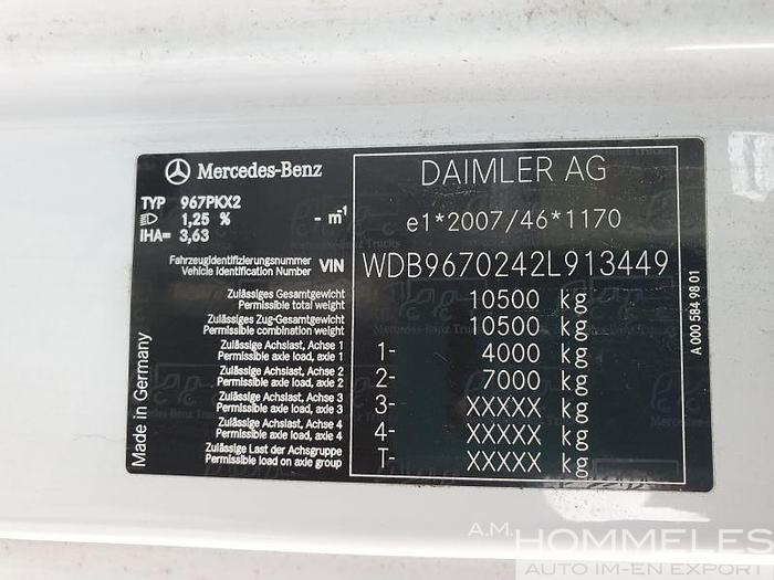 Used Mercedes atego cabin