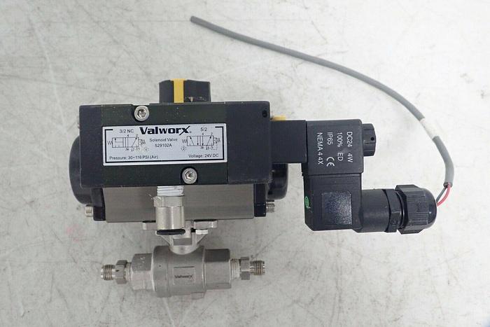 Used Valworx 529102A Solenoid Valve, 30-116 PSI, 24V DC