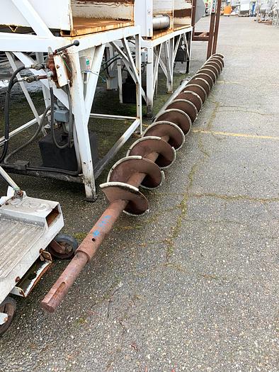 Used Mild Steel Auger Screw 18" Diameter X 23' Long