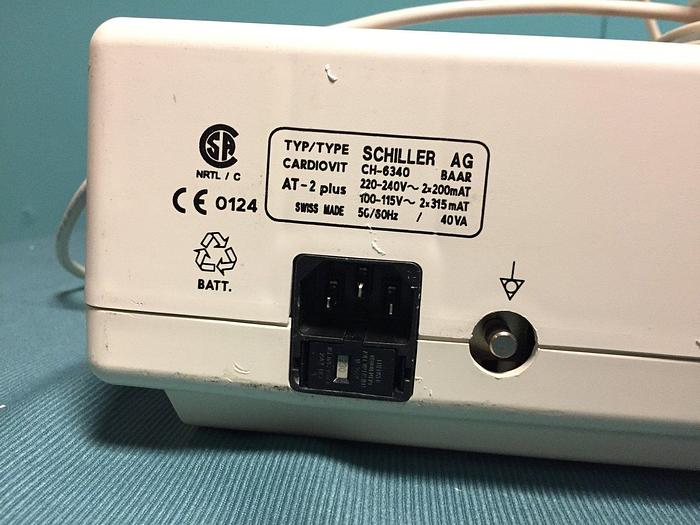 Used Schiller EKG Gerät Cardiovit AT2 Plus mit Patientenkabel