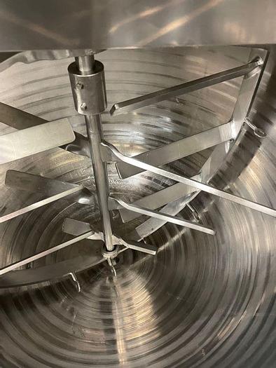 Used 150 GALLON JC PARDO DOUBLE MOTION KETTLE - S/S - JACKETED