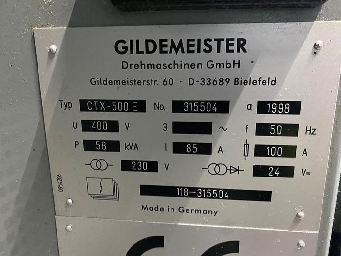 Used 1998 Gildemeister CTX-500 E CNC Lathe