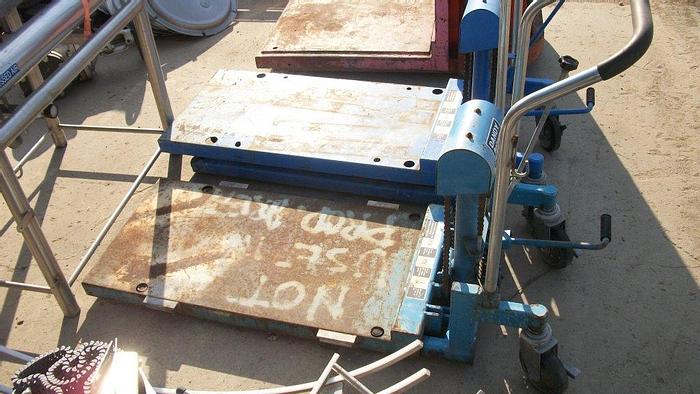 Used Lift, Dandy, Mdl M-500L, Platform, 1100# Cap (2) #S741315