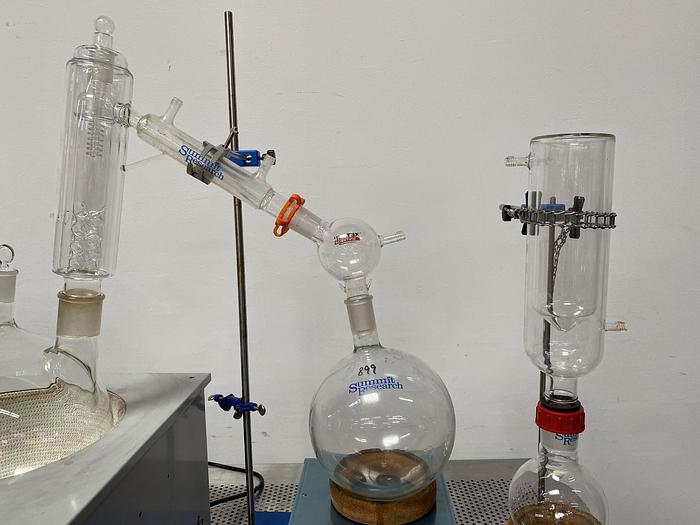 Used Summit Research Short Path Distillation System w/ Vacuum Pumps,Glassware, & More