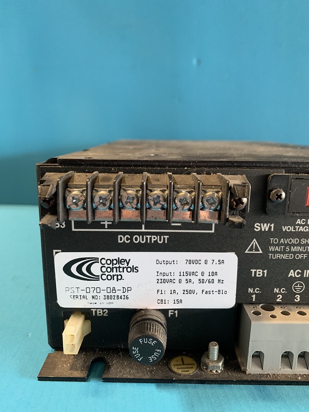 Used Copley Controls Power Supply PST-070-08-DP