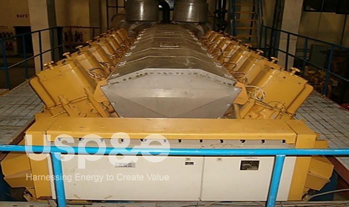 Used 5.7 MW 2005 Used Caterpillar G16 CM34 CAT MAK Natural Gas Power Plant