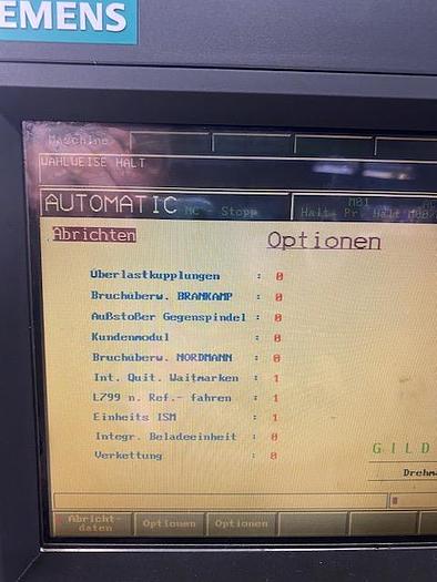 Used BRUGT CNC DREJEBÆNK FABRIKAT GILDEMEISTER MODEL MF SPRINT 65