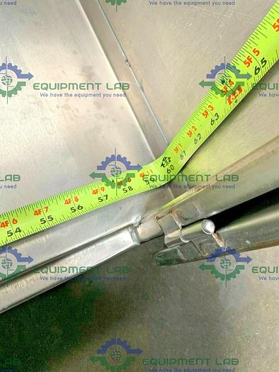 Used Mobile Stainless Steel Storage Cabinet on Casters 60" x 18" x 80"