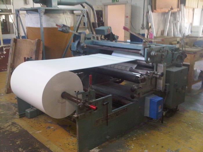 Used 53" (1.35M) LA MECCANICA TRL 1350 CASH ROLL SLITTER, 49" (1250MM) UNW 12" (300MM) REW