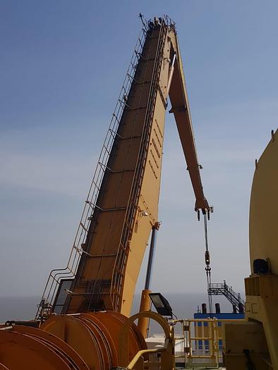 Used Knuckle boom crane 85 tons capacity built year 2010 in very good condition