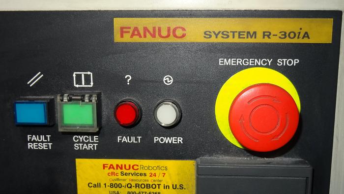 Used FANUC ARCMATE 120iC/10L 6 AXIS CNC MIG WELDING ROBOT WITH R30iA CONTROLLER