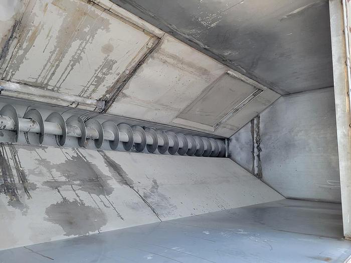 Used Hopper, 200 CF, S/st, 10' x 3'10" x 5'6", Auger Discharge #S744197