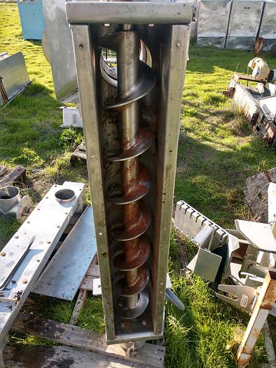 Used Conveyor, Screw, 7.5" x 4', S/st, 1/15 HP, #C742700