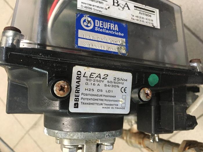 Used 3 x Deufra actuators LEA 2 , 25Nm , Bernard