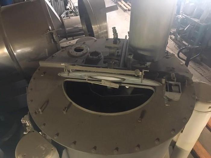 Used TOLHURST 48 IN. X 24 IN. PERFORATED BASKET CENTRIFUGE – HASTELLOY & 316 S/S