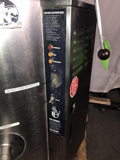 Used GROEN #AH/1E-40, 40 GAL. STEAM KETTLE, NATURAL GAS / S/S COVER & 2" TDO #852,  #853