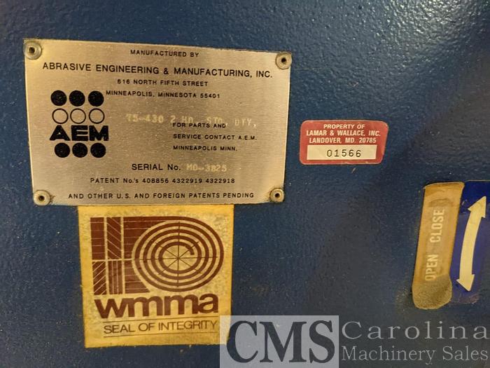 Used AEM 2-Head 37" Widebelt Sander