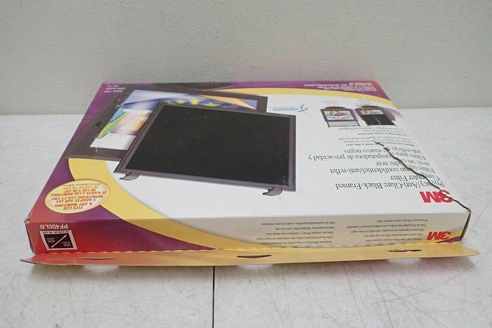Used 3M PF400LB Privacy/Anti-Glare Black-Framed Computer Filter, 15" LCD/14"-16" CRT