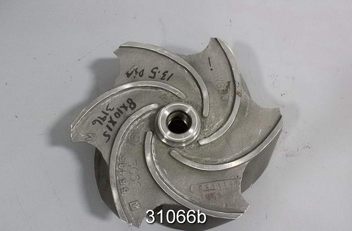 Used Goulds 3196 XLT-X 8x10x15 6 Vane Pump Impeller #31066