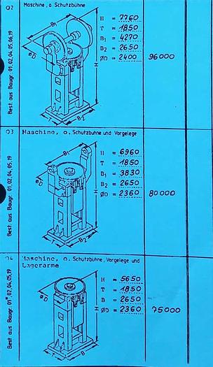 Used Press Friction Screw FPRN1600