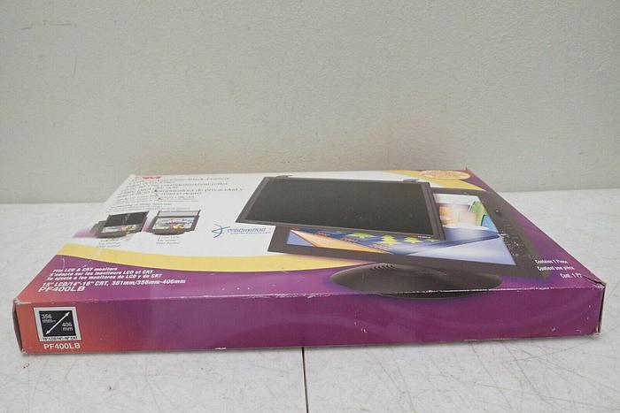 Used 3M PF400LB Privacy/Anti-Glare Black-Framed Computer Filter, 15" LCD/14"-16" CRT