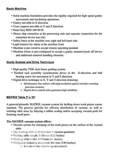 Used 2013 Weeke Vantech 510 with Loading & Offload