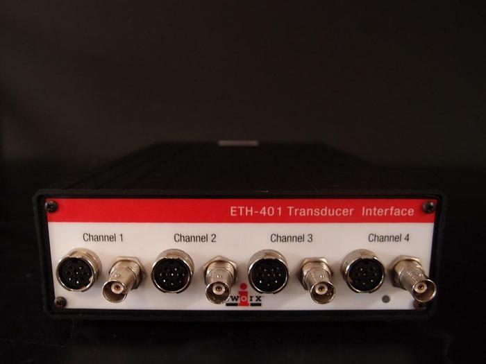 Used iWorx ETH-401 Transducer Interface 4-Channel for 100 Hz Filtering (1642)