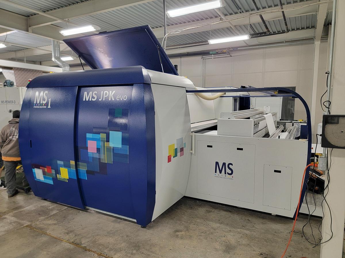 Used MS Printing Solutions 48 Digital Printer Model MS-JPK-EVO 3200mm print width