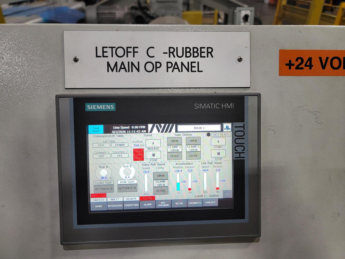 Used 2022 Menzel Two-Position Turret Let-Off and Accumulator Type 73TW01