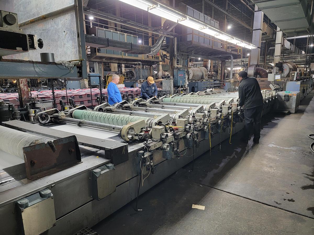 Used Zimmer RM II 77 Print Machine 89” face