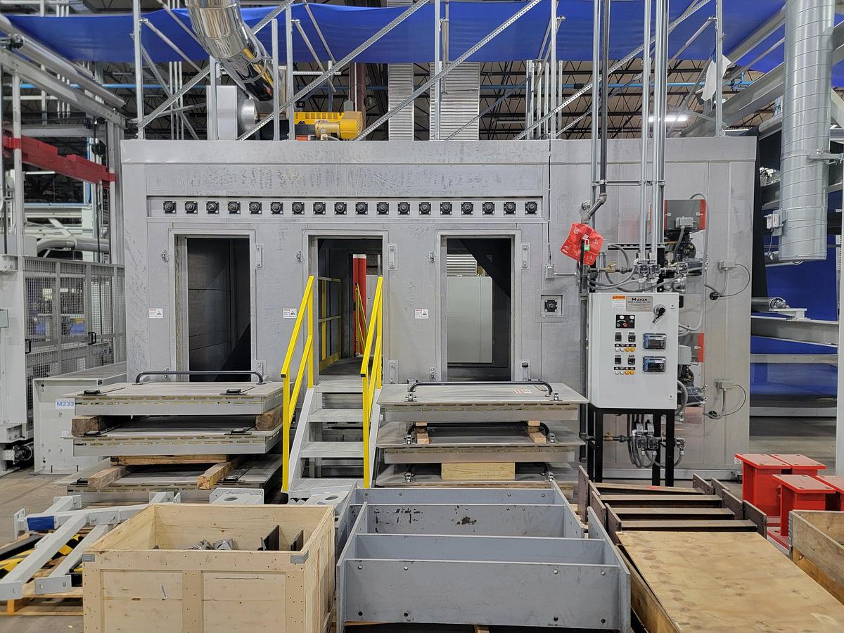 Used 2022 Mohan Over & Engr. Co. 68" Working Width Single Pass Curing Oven 22072