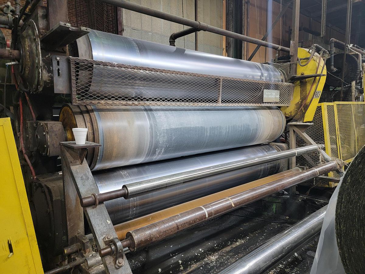 Used Calendar #11, Perkins 3-Roll Calendar 101” face
