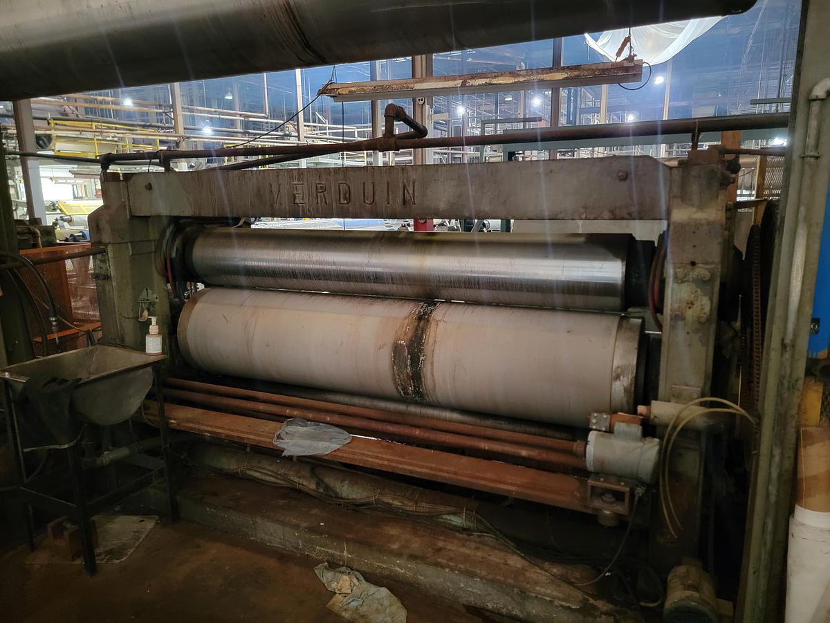 Used Calendar #3, Verduin 2-Roll Calendar 103” face