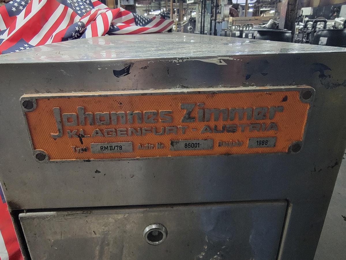 Used Zimmer RM II 78 Print Machine 89” face