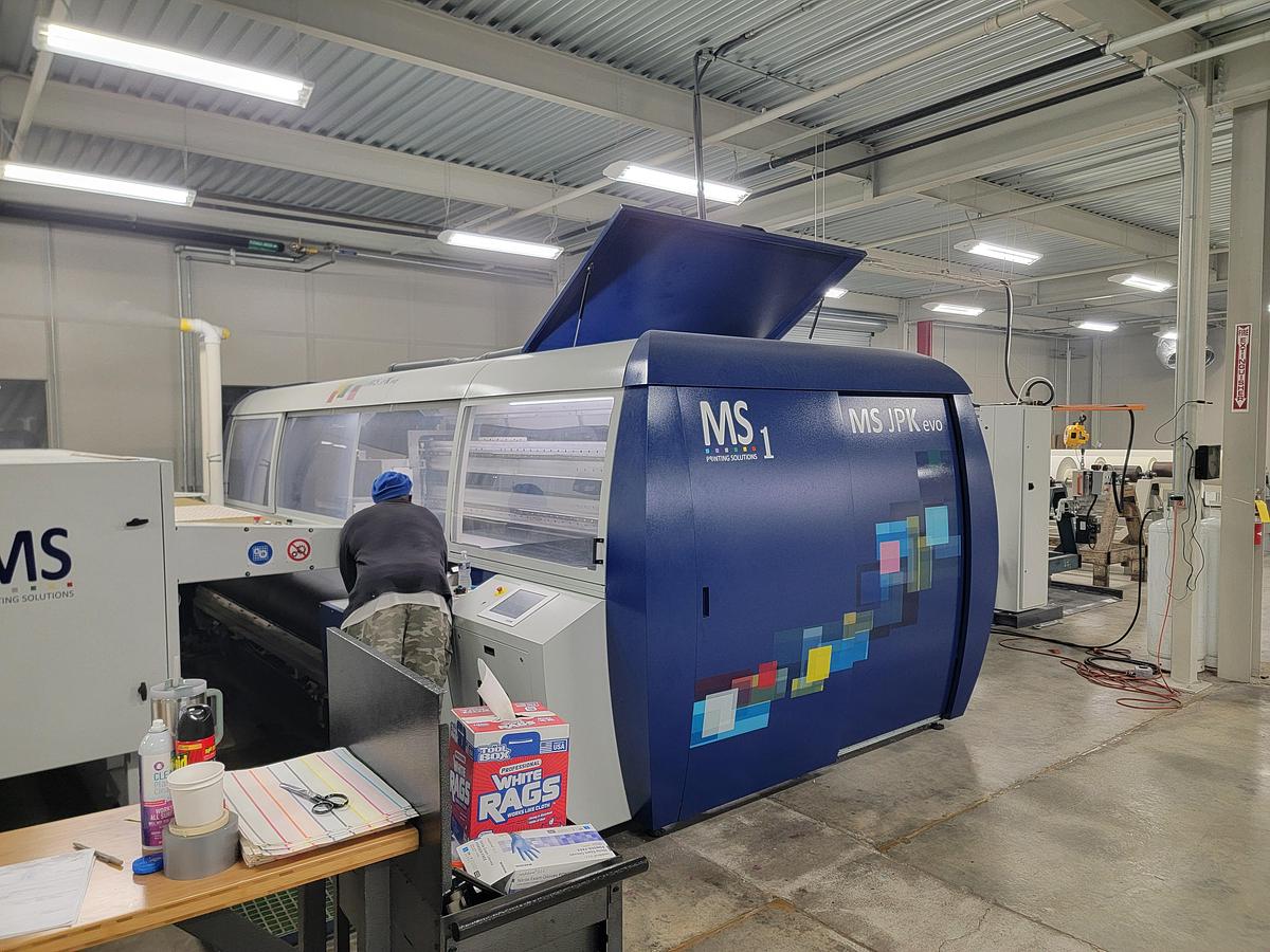 Used MS Printing Solutions 48 Digital Printer Model MS-JPK-EVO 3200mm print width