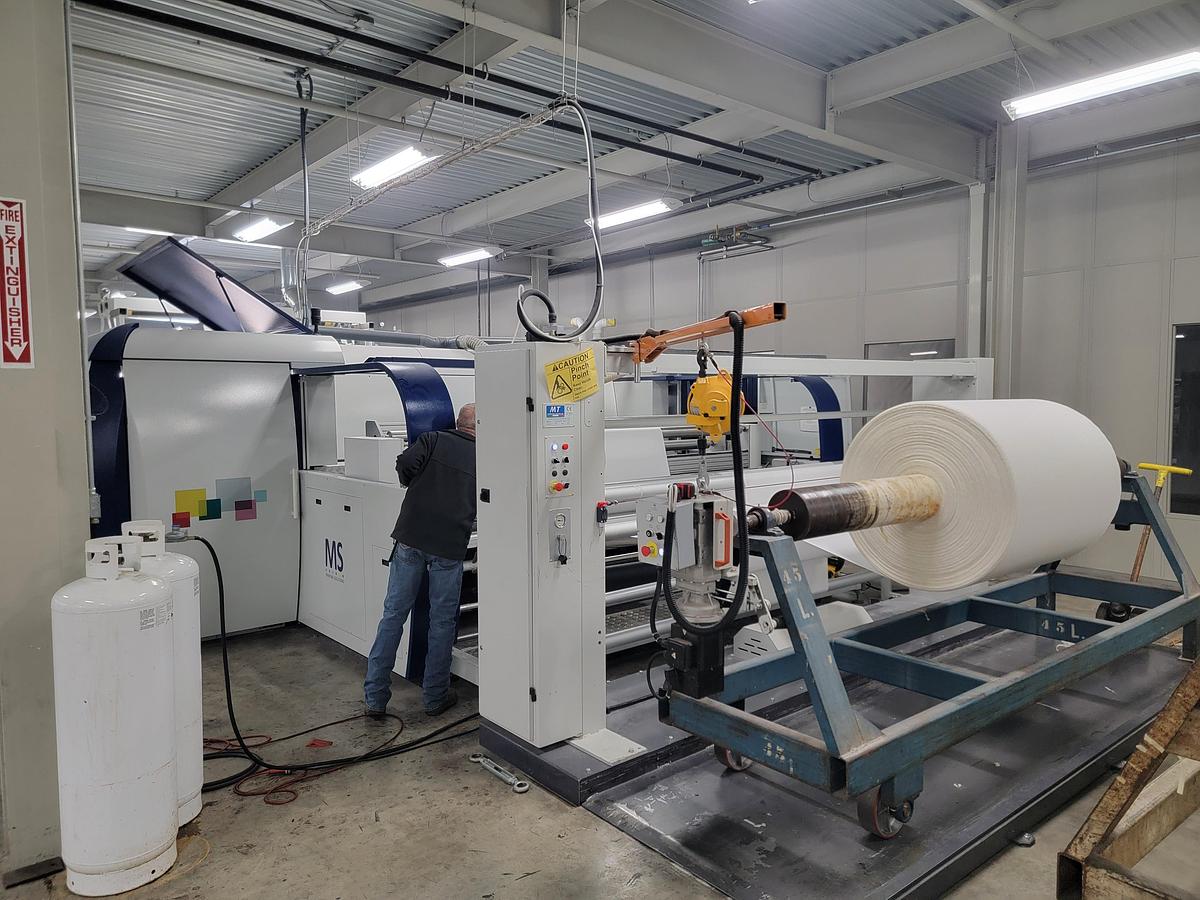Used MS Printing Solutions 48 Digital Printer Model MS-JPK-EVO 3200mm print width