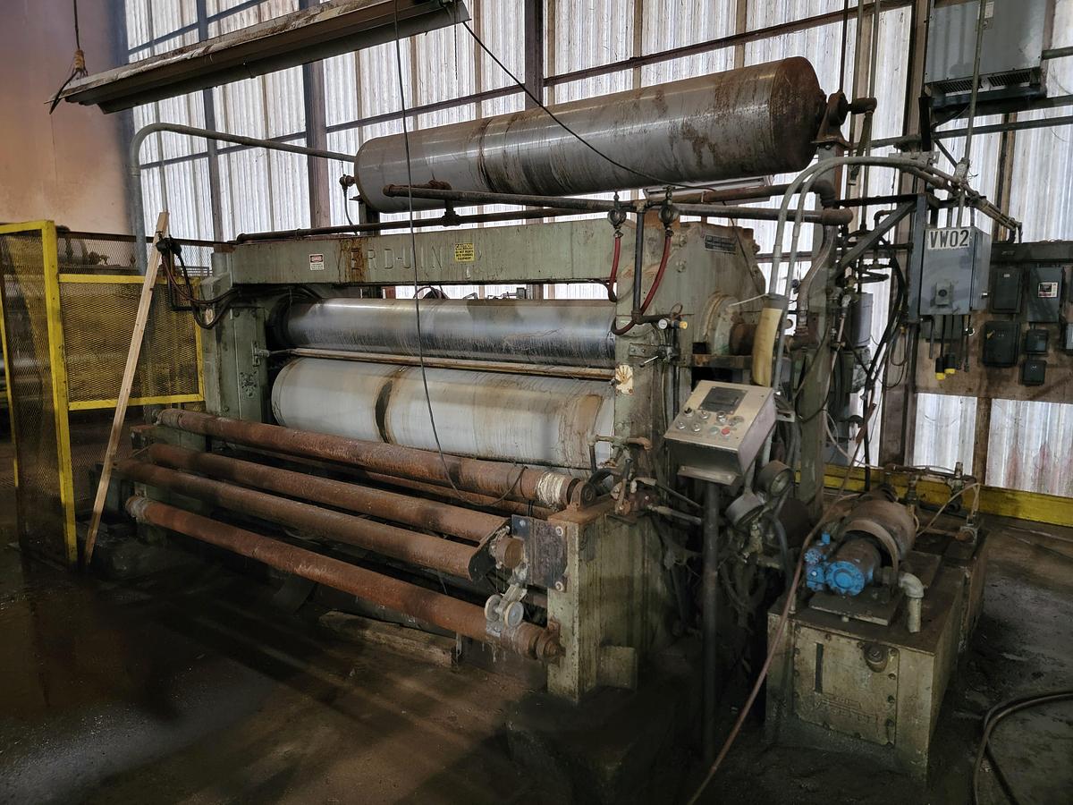 Used Calendar #3, Verduin 2-Roll Calendar 103” face