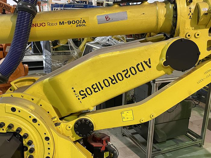 Used 2014 FANUC M900iA/260L 6 AXIS 260 kg X 3100 mm REACH ROBOT WITH R30iB CONTROLLER