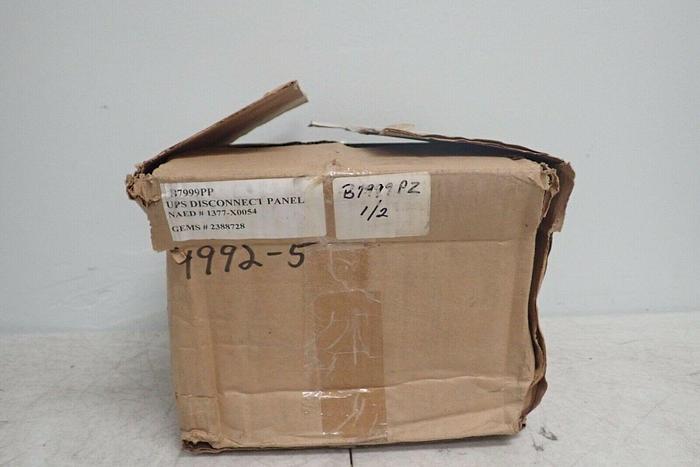 Used GE 1377-X0054 UPS Disconnect Panel