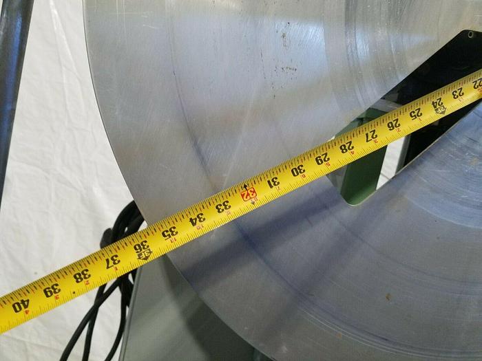 Used Rapid Motorized Double Reel paper Inter-Leaf Stock Coiler Payoff Stamping Feed