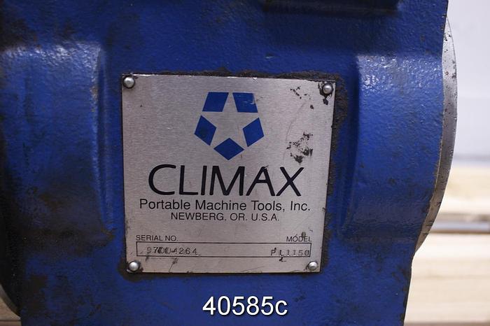 Used Climax Model PL1150 Portable Lathe #40585