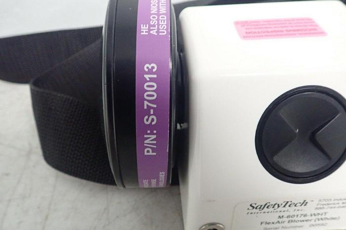 Used SafetyTech M-60176-WHT FlexAir Blower w/ Filters, Belt, Charger, Tube, Hood
