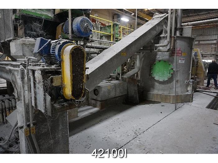 Used 1.2 Meter Wet Lap Machine With Outfeed Conveyor for Bales #42100