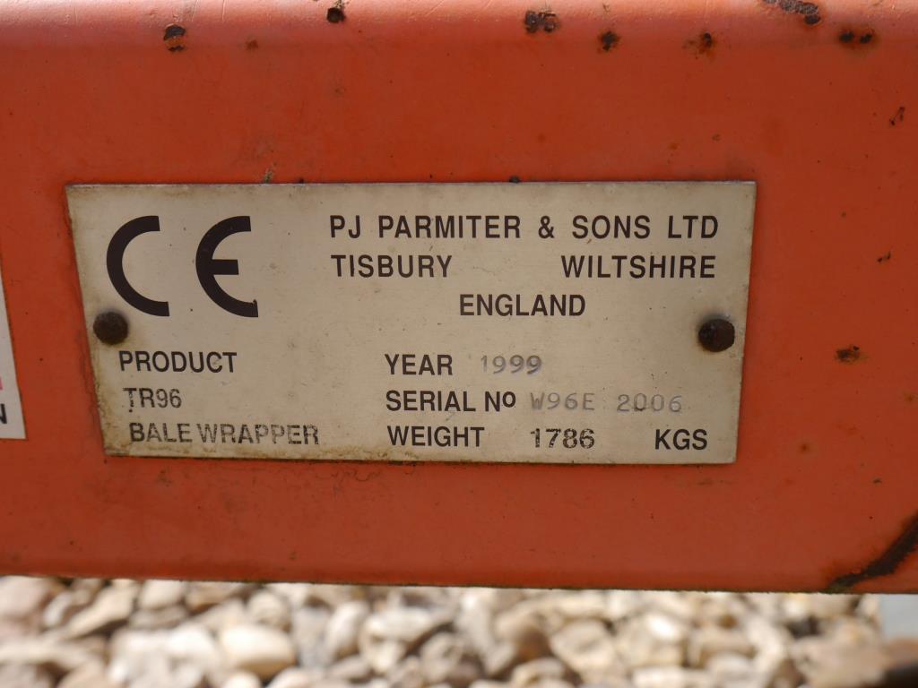 Used Parmiter TR96 Round Bale Wrapper