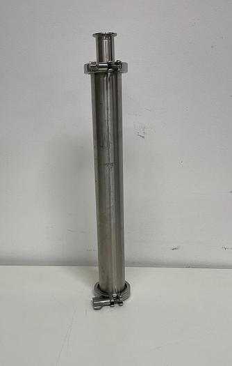 Used Stainless Steel 2.5" Sanitary x 20.5" Filter Housing Column