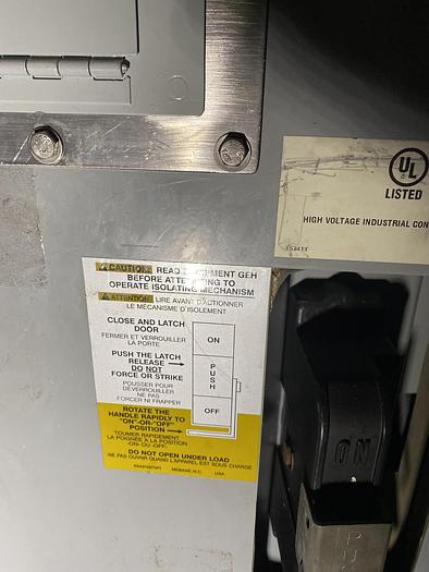 Used GENERAL ELECTRIC LIMITAMP CR194A118A2 800 HP CONTROLLER W/ DRAW-OUT AIR-BREAK CONTACTOR