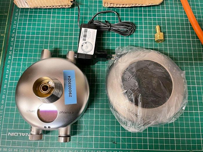 Used Set of 2 x gas burners Schuett Biotec Phoenix II with accessories ,